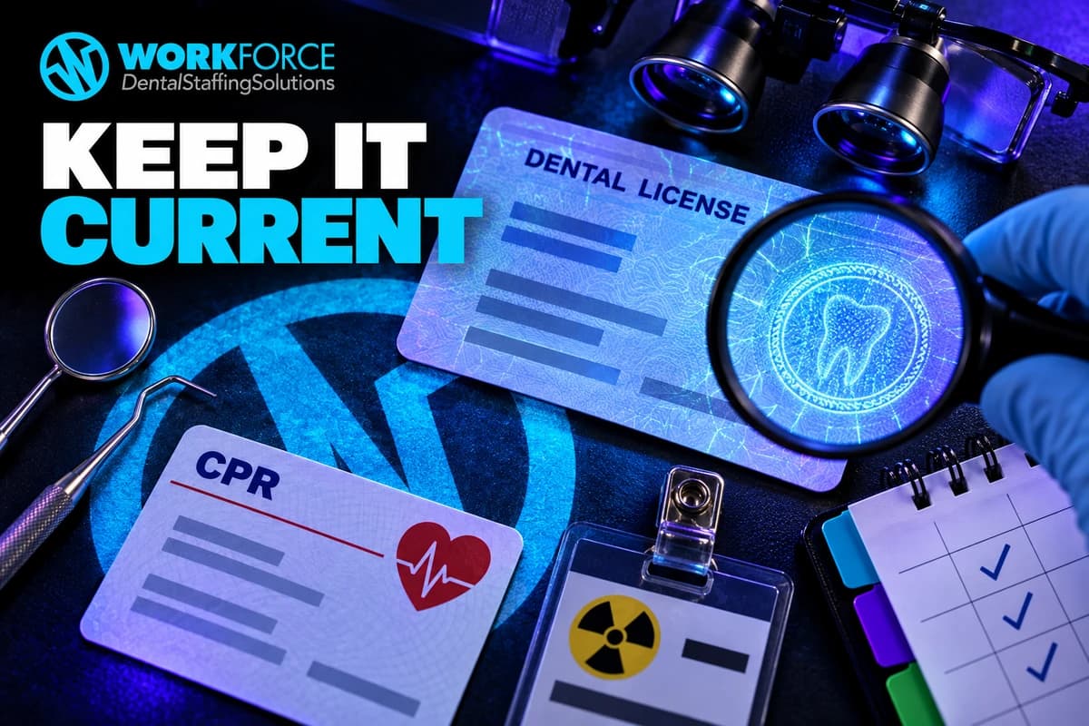 Keeping your license and credentials current
